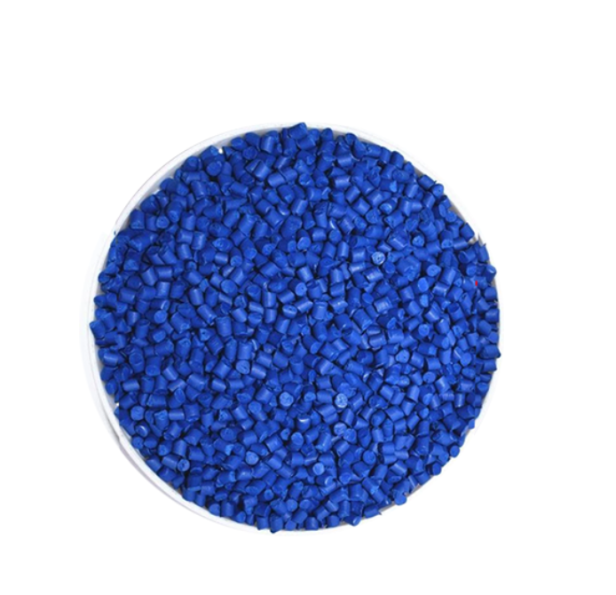 Blue recycled LDPE product